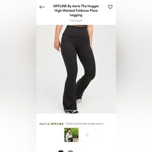Offline by Aerie The Hugger High Waisted Foldover Flare